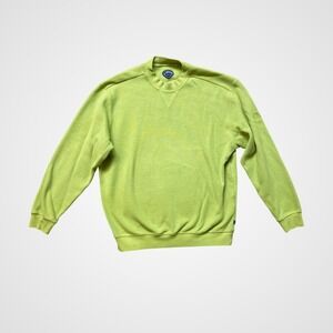 Callaway Golf Sport Sweatshirt Mens Large Lime Green Excellent Ribbed Pullover